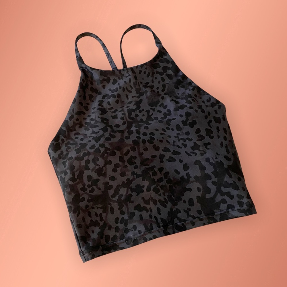 Old navy leopard print sports bra tank